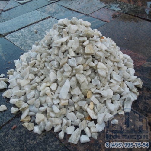 Грунт для аквариума крошка мраморная белая 10-20 мм