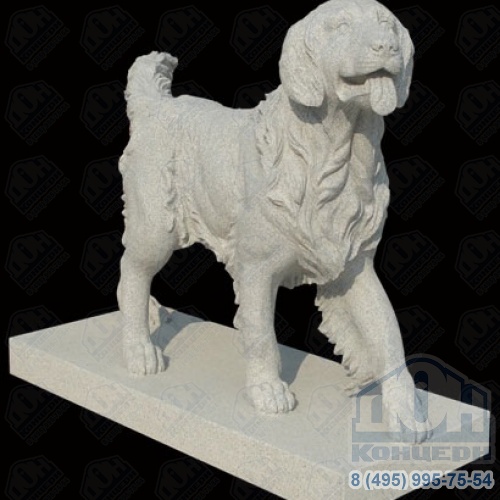Скульптура из гранита Собака A-028