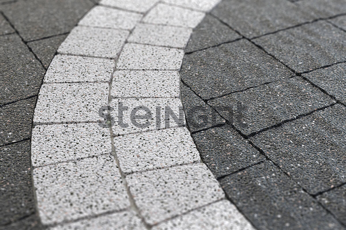 Тротуарнаяя плитка Steingot Granit Premium Классики Арко Bianco Nero