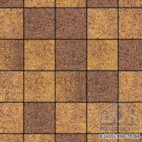 Тротуарная плита бетонная «ЛА-ЛИНИЯ» - Б.2.К.6 Листопад гладкий Осень