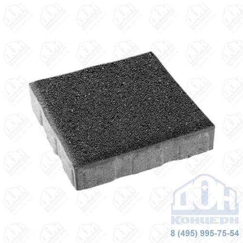 Тротуарная плита бетонная «КВАДРУМ» - Б.7.К.8 Стандарт Черный