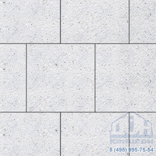 Тротуарная плита бетонная «КВАДРУМ» - Б.6.К.6 Стоунмикс Белый