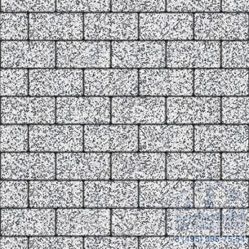 Тротуарная плита бетонная «ЛА-ЛИНИЯ» - Б.2.П.6 Стоунмикс Бело-черный