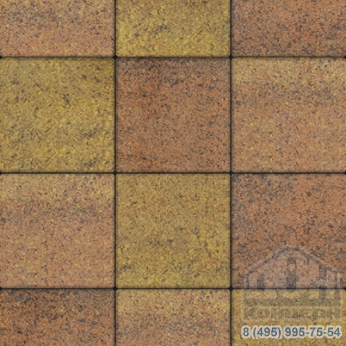 Тротуарная плита бетонная «ЛА-ЛИНИЯ» - Б.1.К.8 Листопад гладкий Саванна