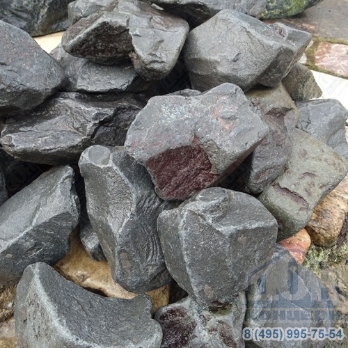 Бутовый камень талькомагнезит галтованный 70-120 состаренный (Антик)