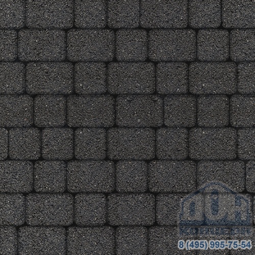 Тротуарная плитка  «КЛАССИКО» - Б.1.КО.6 М Гранит Черный, комплект из 2 видов плит