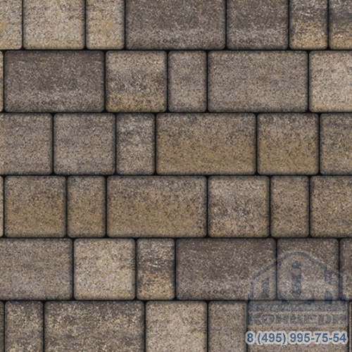 Тротуарная плитка  «СТАРЫЙ ГОРОД» - Б.1.Фсм.8 Искусственный камень Доломит, комплект из 3 видов плит