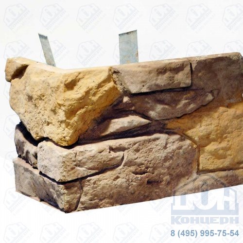 Угловой элемент из искусственного камня «Сланец»