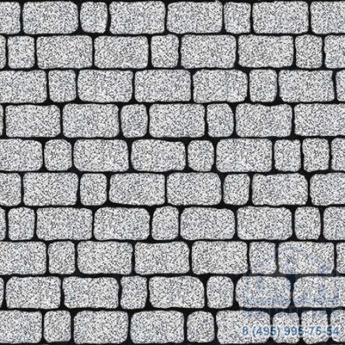 Тротуарная плита бетонная «АРЕНА» - Б.1.АР.6 Стоунмикс Бело-черный