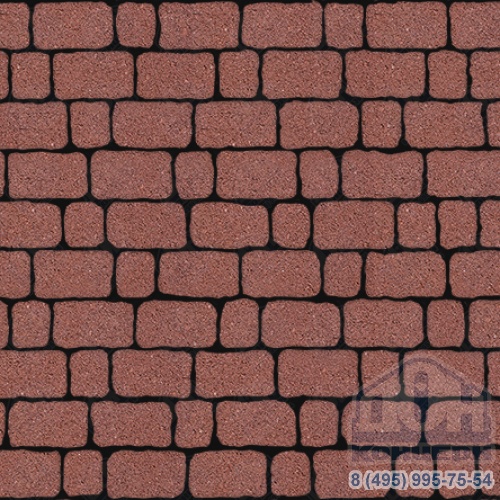 Тротуарная плита бетонная «АРЕНА» - Б.1.АР.6 Стандарт Красный