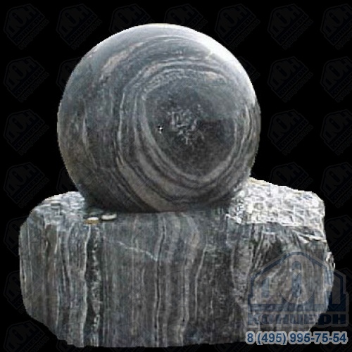 Фонтан из натурального камня плавающий шар FN-9