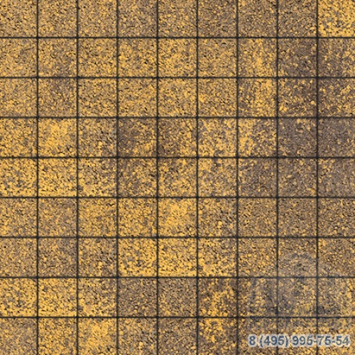 Тротуарная плита бетонная «ЛА-ЛИНИЯ» - Б.3.К.6 Листопад гладкий Янтарь