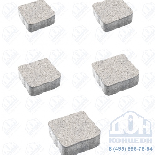 Тротуарная плита бетонная «АНТИК» - А.3.А.4 Стоунмикс белый