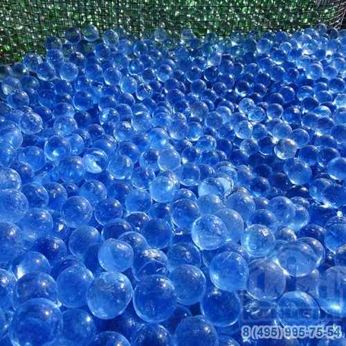Шарики хрустальные голубые для аквариума 15 мм