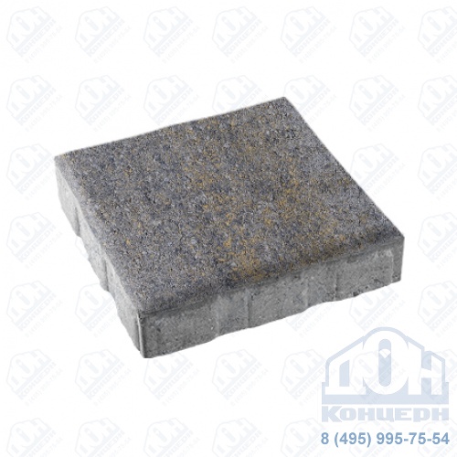 Тротуарная плита бетонная «КВАДРУМ» - Б.7.К.8 Искусственный камень Базальт