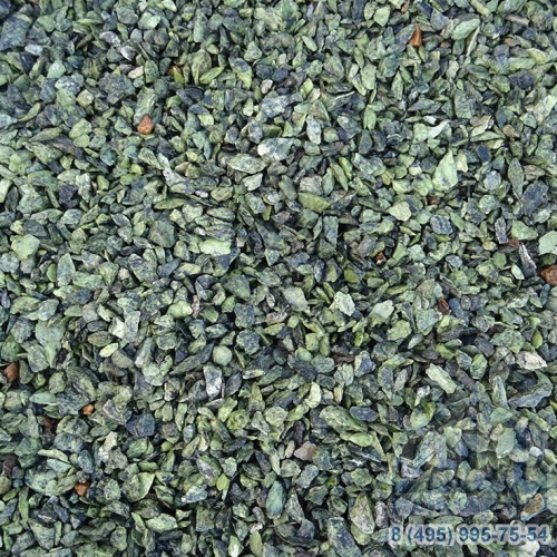Каменная крошка змеевик зеленый фр. 5-10 мм