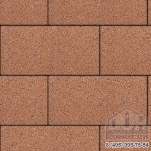 Тротуарная плита бетонная «ЛА-ЛИНИЯ» - Б.5.П.6 Стандарт Оранжевый