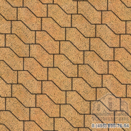 Тротуарная плита бетонная «S-ФОРМА» - В.3.Ф.10 Листопад гладкий Сахара