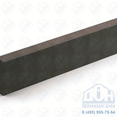 Бордюрный бетонный камень для тротуаров Standard 500х200х80 Чёрный