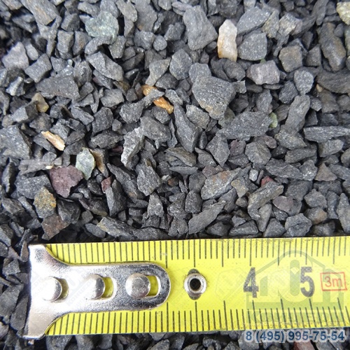 Каменная крошка златолит черный фр 2-3 мм