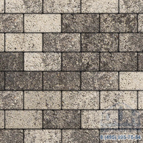 Тротуарная плита бетонная «ЛА-ЛИНИЯ» - Б.3.П.6 Листопад гранит Антрацит
