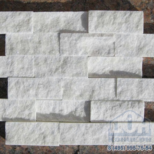 3D плитка из натурального камня Мрамор белый