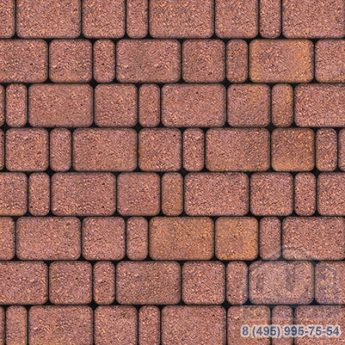 Тротуарная плита бетонная «КЛАССИКО» - Б.1.КО.6 Листопад гранит Барселона, комплект из 3 видов плит