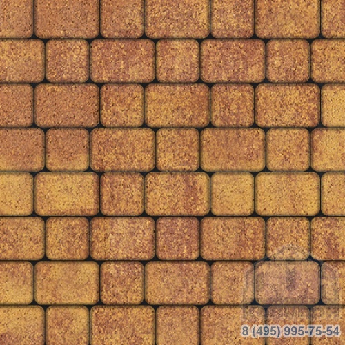 Тротуарная плитка  «КЛАССИКО» - А.1.КО.4 Листопад гранит Каир, комплект из 2 видов плит