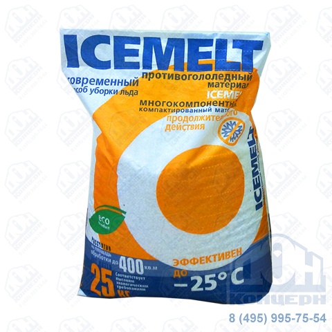 Антигололёдный реагент Icemelt ХКНМ t° до −25 °C