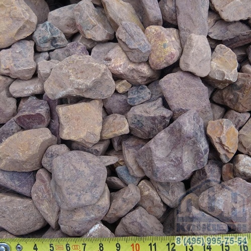 Каменная крошка яшма сургучная галтованная 20-40 мм