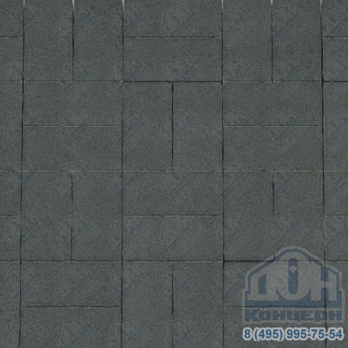 Тротуарная плитка Кирпичик 200х100 Standard черная