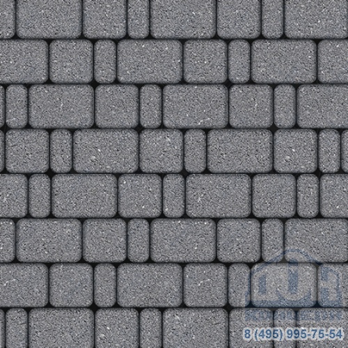 Тротуарная плита бетонная «КЛАССИКО» - Б.1.КО.6 Гранит Серый, комплект из 3 видов плит