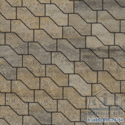 Тротуарная плита бетонная «S-ФОРМА» - В.3.Ф.10 Искусственный камень Базальт