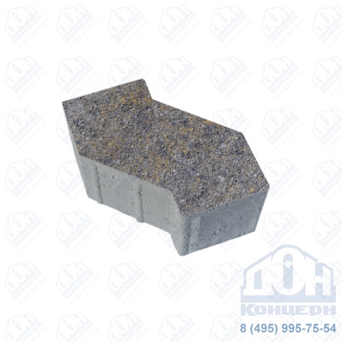Тротуарная плита бетонная «S-ФОРМА» - В.3.Ф.10 Искусственный камень Базальт