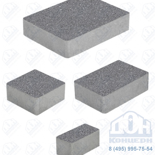 Тротуарная плитка  «МЮНХЕН» - Б.2.Фсм.6 Гранит Серый, комплект из 4 видов плит