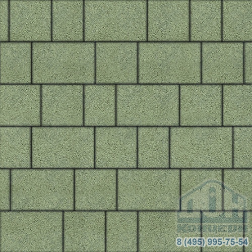 Тротуарная плитка  «УРИКО» - А.1.УР.4 Гранит Зеленый, комплект из 3 видов плит