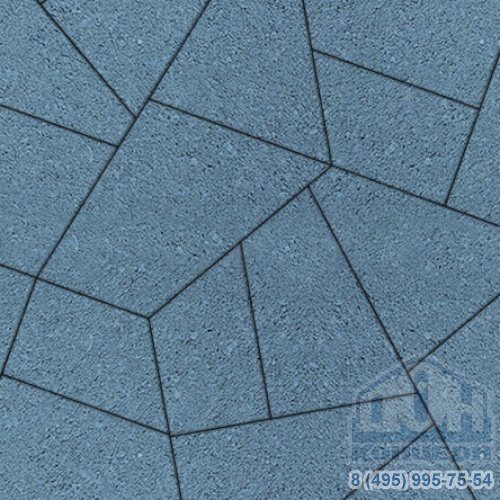 Тротуарная плитка  «ОРИГАМИ» - Б.4.Фсм.8 Гранит Синий комплект из 6 видов плит