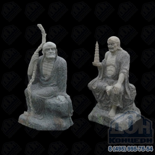 Скульптура китайских мудрецов из гранита S-108
