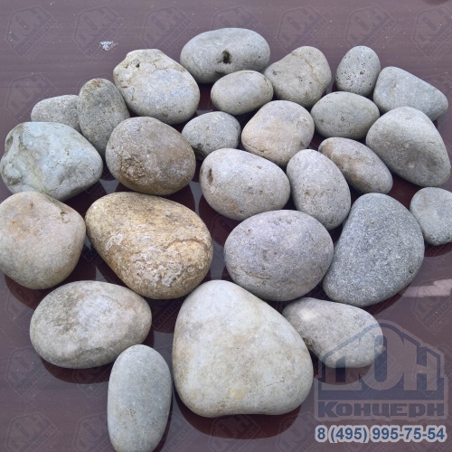 Камень для колодца белый 30-100 мм