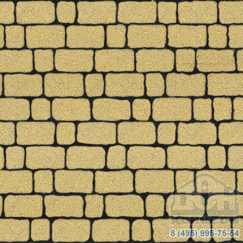 Тротуарная плита бетонная «АРЕНА» - Б.1.АР.6 Гранит Желтый