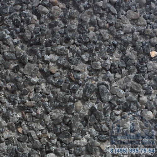 Бордюрный бетонный камень для тротуаров Stone Top 500х200х80 Sesame Black