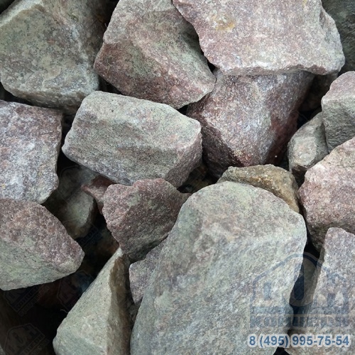 Каменная крошка малиновый кварцит 40-70 мм