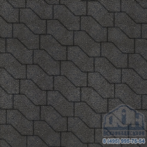 Тротуарная плита бетонная «S-ФОРМА» - В.3.Ф.10 Стандарт Черный
