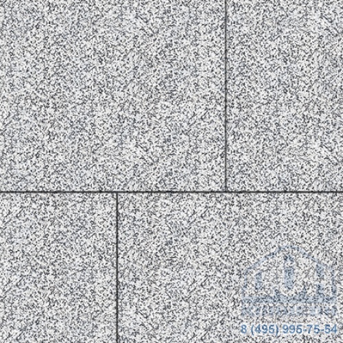 Тротуарная плита бетонная «КВАДРУМ» - Б.7.К.8 Стоунмикс Бело-черный