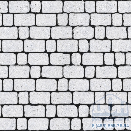 Тротуарная плита бетонная «АРЕНА» - Б.1.АР.6 Стоунмикс Белый