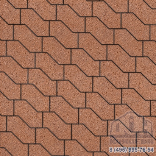 Тротуарная плита бетонная «S-ФОРМА» - В.3.Ф.10 Стандарт Оранжевый