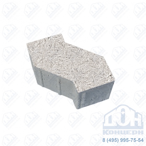 Тротуарная плита бетонная «S-ФОРМА» - В.3.Ф.10 Стоунмикс белый