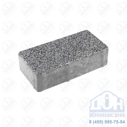 Тротуарная плита бетонная «ЛА-ЛИНИЯ» - Б.2.П.6 Стоунмикс серый с черным