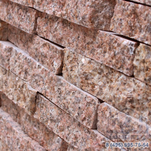 3D плитка из натурального камня Гранит Жельтау Горбушка (лапша)