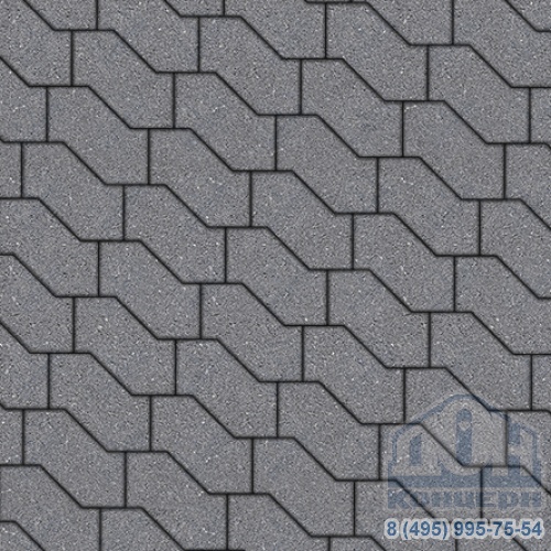 Тротуарная плита бетонная «S-ФОРМА» - В.3.Ф.10 Стандарт Серый